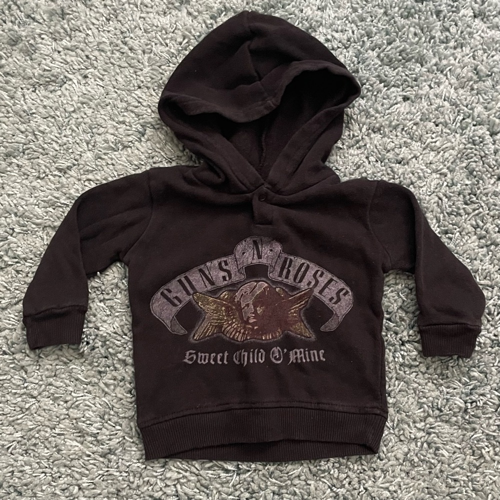 Baby Unisex Guns N’ Roses Hoodie | Size 12 Months